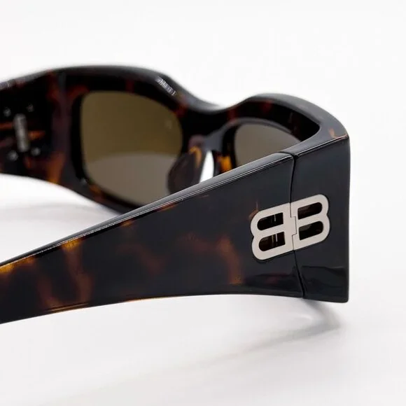 NEW BALENCIAGA SUNGLASSES BB0291S 003 HAVANA UNISEX EYEWEAR - Picture 9 of 12